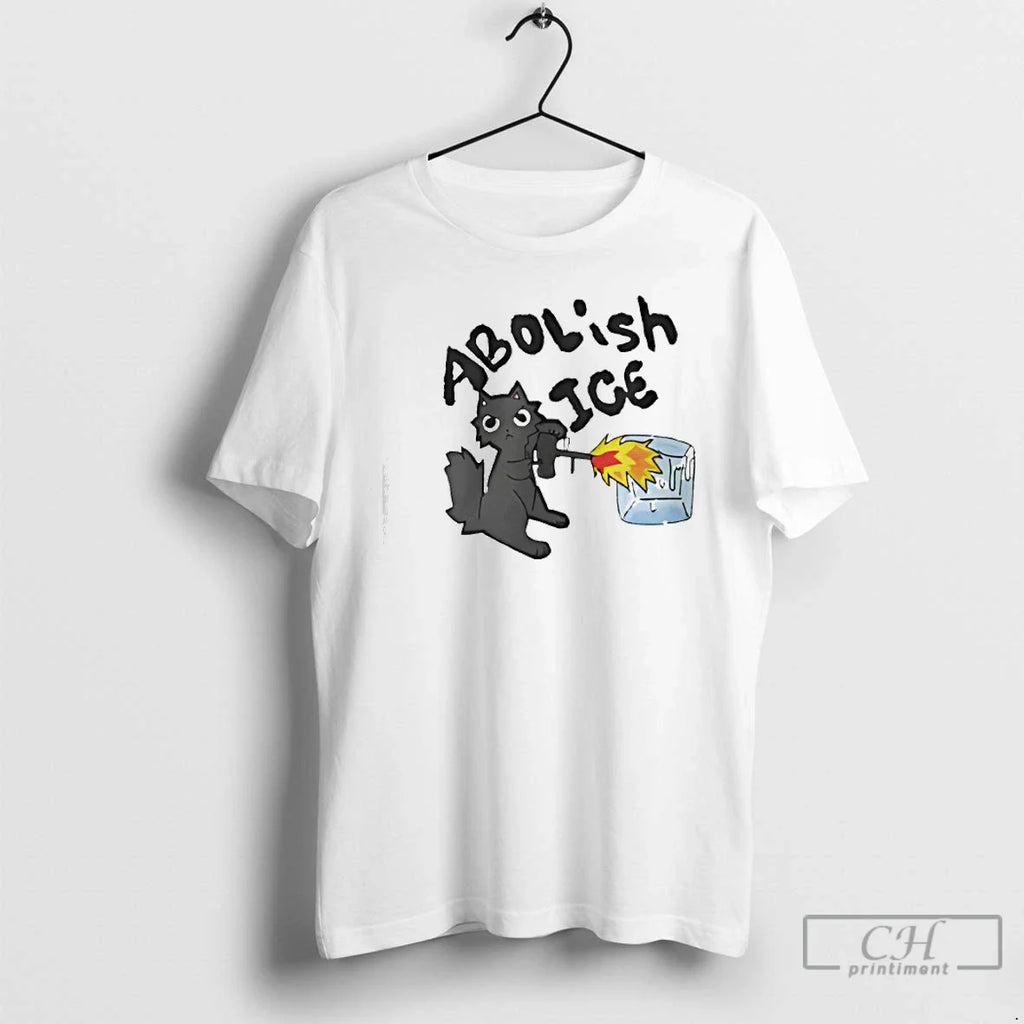 Abolish Ice Cat Classic - Adult & Kids T-Shirts, Sweatshirts & Hoodies apparel design preview 1