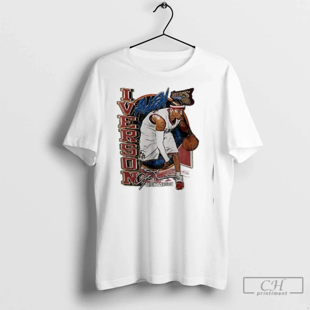 Premium Allen Iverson Philadelphia 76ers Player - Adult & Kids T-Shirts, Sweatshirts & Hoodies apparel design preview 1