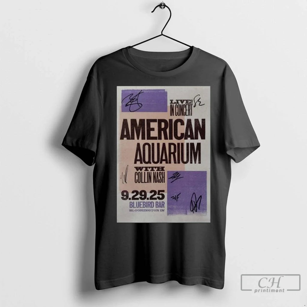 Premium American Aquarium Fall Tour September 29 2025 - Adult & Kids T-Shirts, Sweatshirts & Hoodies apparel design preview 1