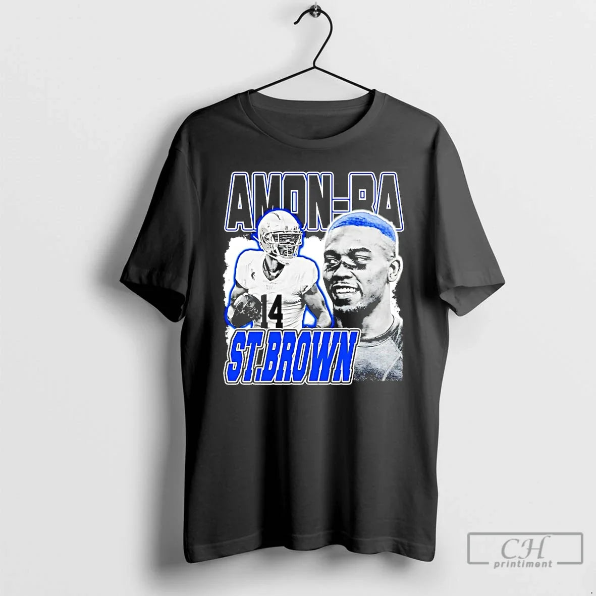 Amon Ra St Brown Dreams Detroit Lions Vintage - Adult & Kids T-Shirts, Sweatshirts & Hoodies apparel design preview 1