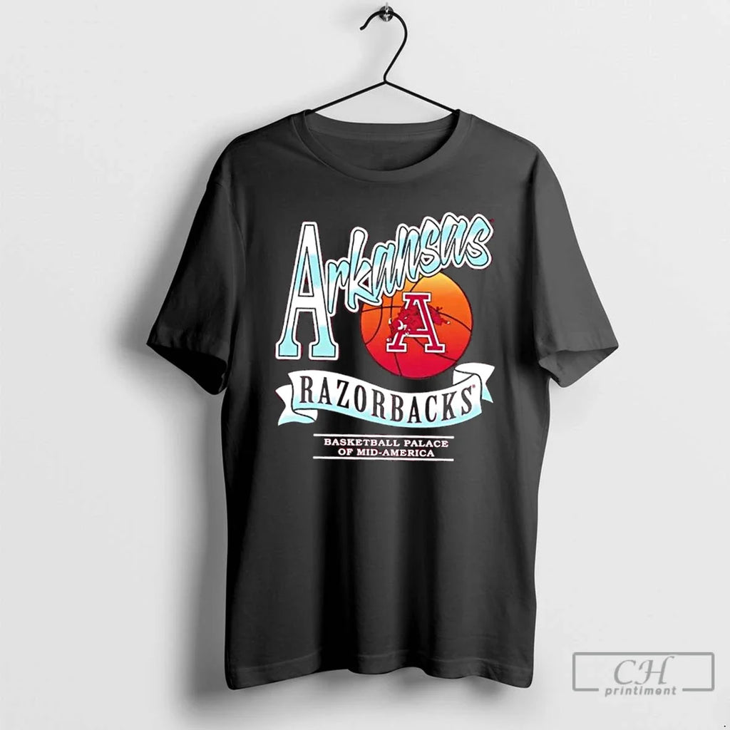 Arkansas Razorbacks Basketball Palace Mid America - Adult & Kids T-Shirts, Sweatshirts & Hoodies apparel design preview 1