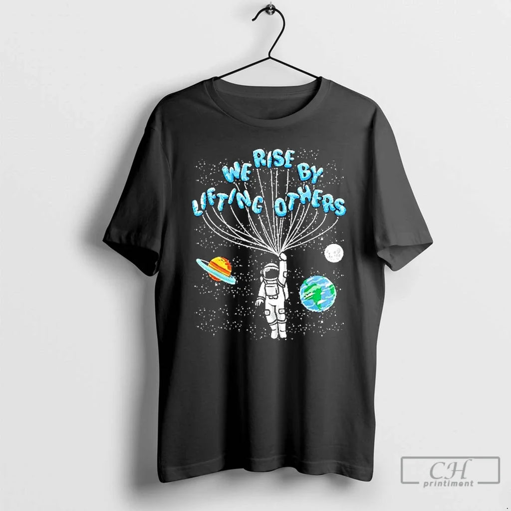 Astronaut We Rise - Adult & Kids T-Shirts, Sweatshirts & Hoodies apparel design preview 1