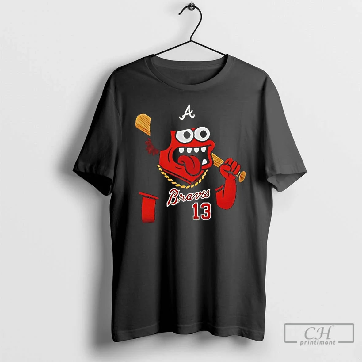 Atlanta Braves Monster Toast Cartoon - Adult & Kids T-Shirts, Sweatshirts & Hoodies apparel design preview 1