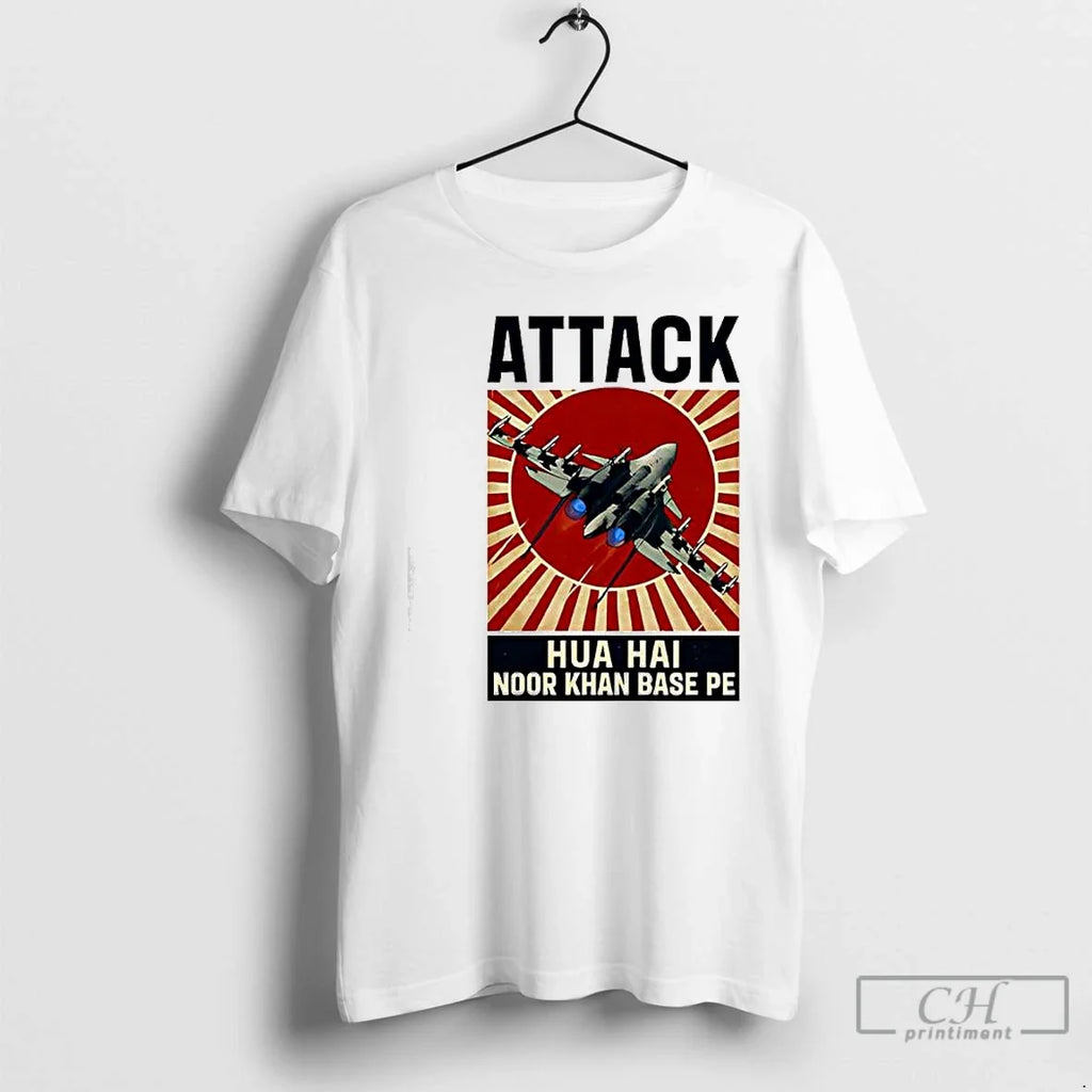 Attack Hua Hai Noor Khan Base Pe - Adult & Kids T-Shirts, Sweatshirts & Hoodies apparel design preview 1
