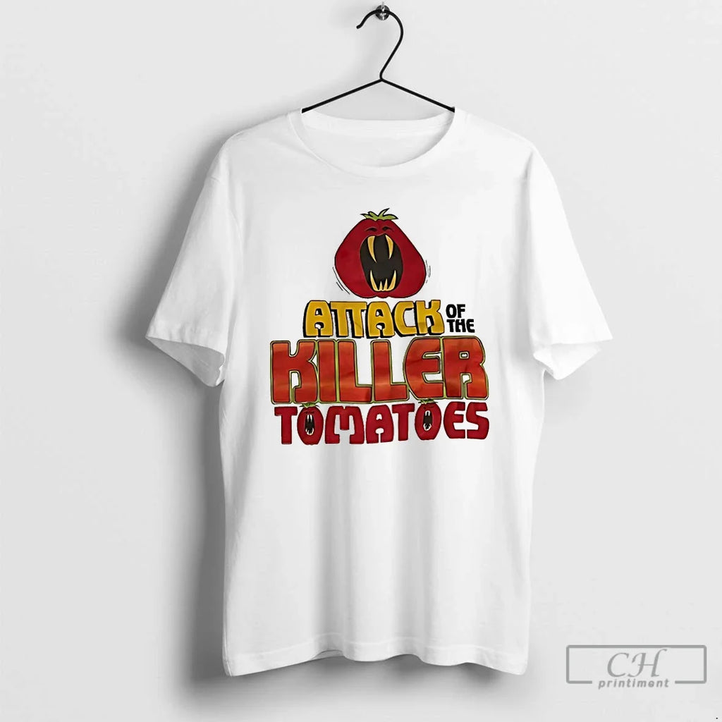 Attack Killer Tomatoes - Adult & Kids T-Shirts, Sweatshirts & Hoodies apparel design preview 1