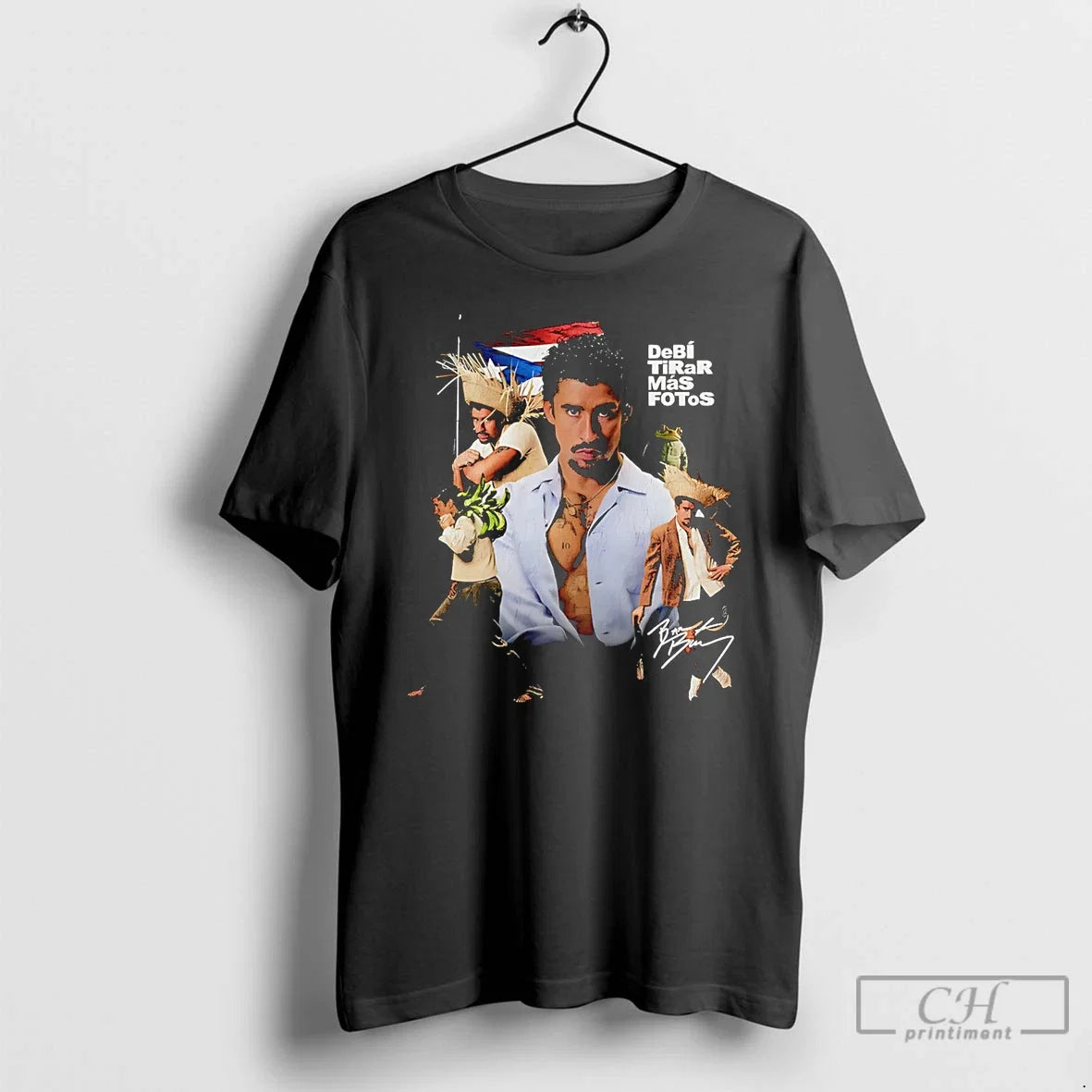 Bad Bunny Dtmf Debi Tirar Mas Fotos 2026 Signature - Adult & Kids T-Shirts, Sweatshirts & Hoodies apparel design preview 1