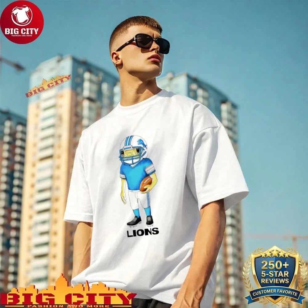 Premium Bad Bunny x Detroit Lions - Adult & Kids T-Shirts, Sweatshirts & Hoodies apparel design preview 1