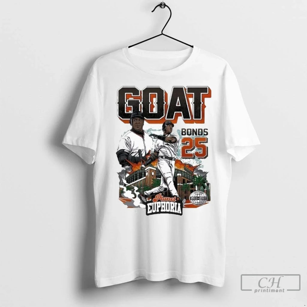 Premium Barry Bonds Goat 1993 2007 Planet Euphoria - Adult & Kids T-Shirts, Sweatshirts & Hoodies apparel design preview 1