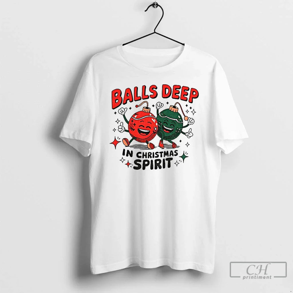 Baubles Balls Deep Spirit Merry - Adult & Kids T-Shirts, Sweatshirts & Hoodies apparel design preview 1