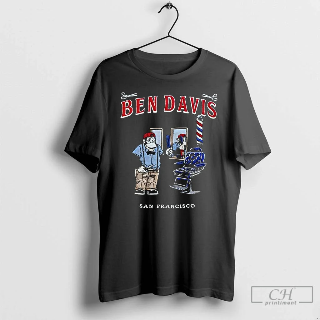 Ben Davis San Francisco Monkey Barber Shop - Adult & Kids T-Shirts, Sweatshirts & Hoodies apparel design preview 1