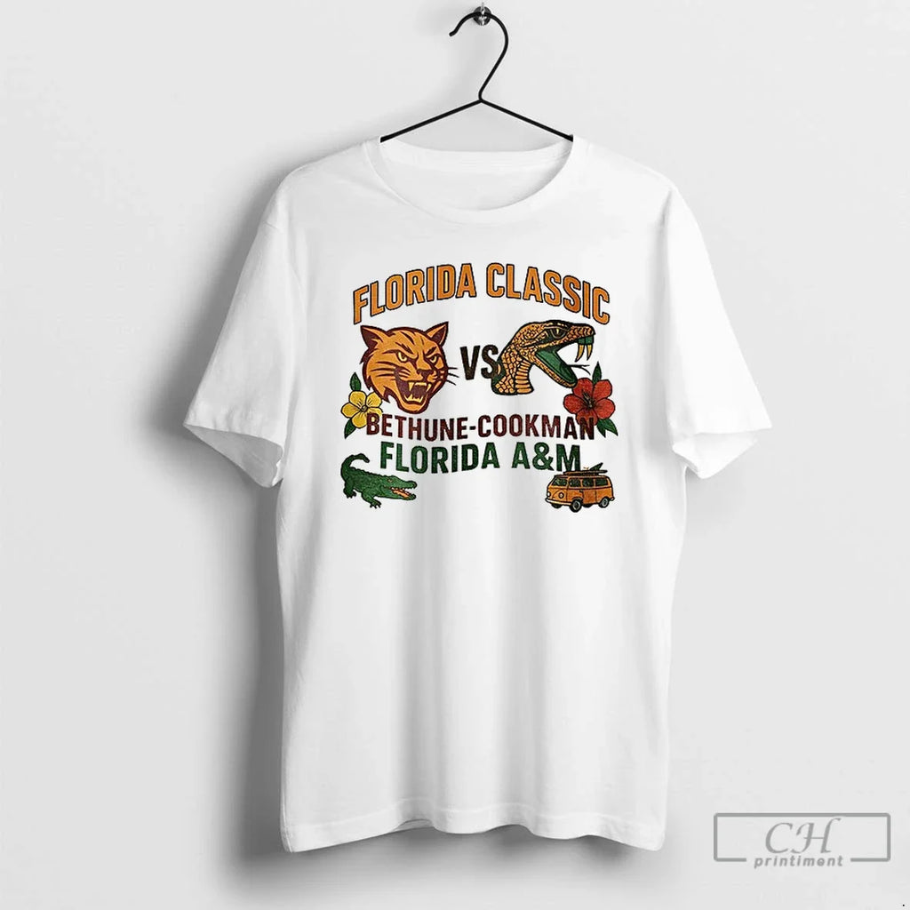 Bethune Cookman Wildcats Vs Florida Am Rattlers 2025 - Adult & Kids T-Shirts, Sweatshirts & Hoodies apparel design preview 1