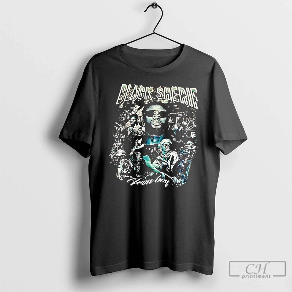 Black Sherif Iron Boy Ghanaian Musician - Adult & Kids T-Shirts, Sweatshirts & Hoodies apparel design preview 1