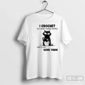Black Cat I Crochet So Dont Choke People Save Life - Adult & Kids T-Shirts, Sweatshirts & Hoodies apparel design preview 1