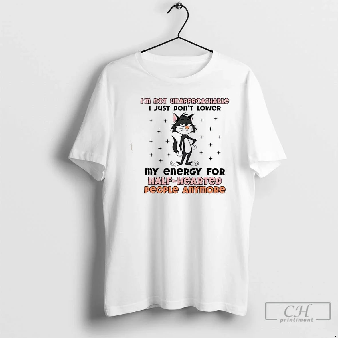 Black Cat Im Not Unapproachable I Just Dont Lower My - Adult & Kids T-Shirts, Sweatshirts & Hoodies apparel design preview 1