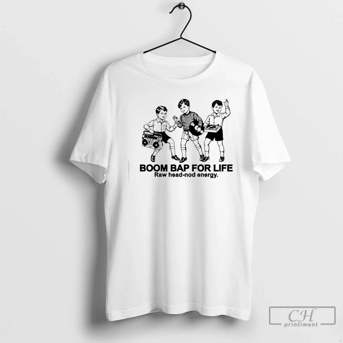 Boom Bap Life Raw Head Nod Energy - Adult & Kids T-Shirts, Sweatshirts & Hoodies apparel design preview 1