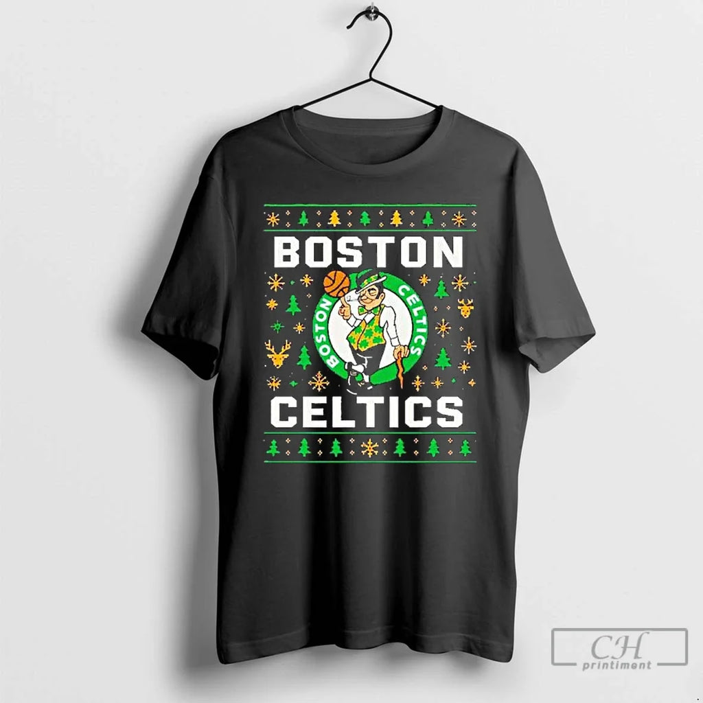 Boston Celtics Basketball Team Ugly Logo - Adult & Kids T-Shirts, Sweatshirts & Hoodies apparel design preview 1