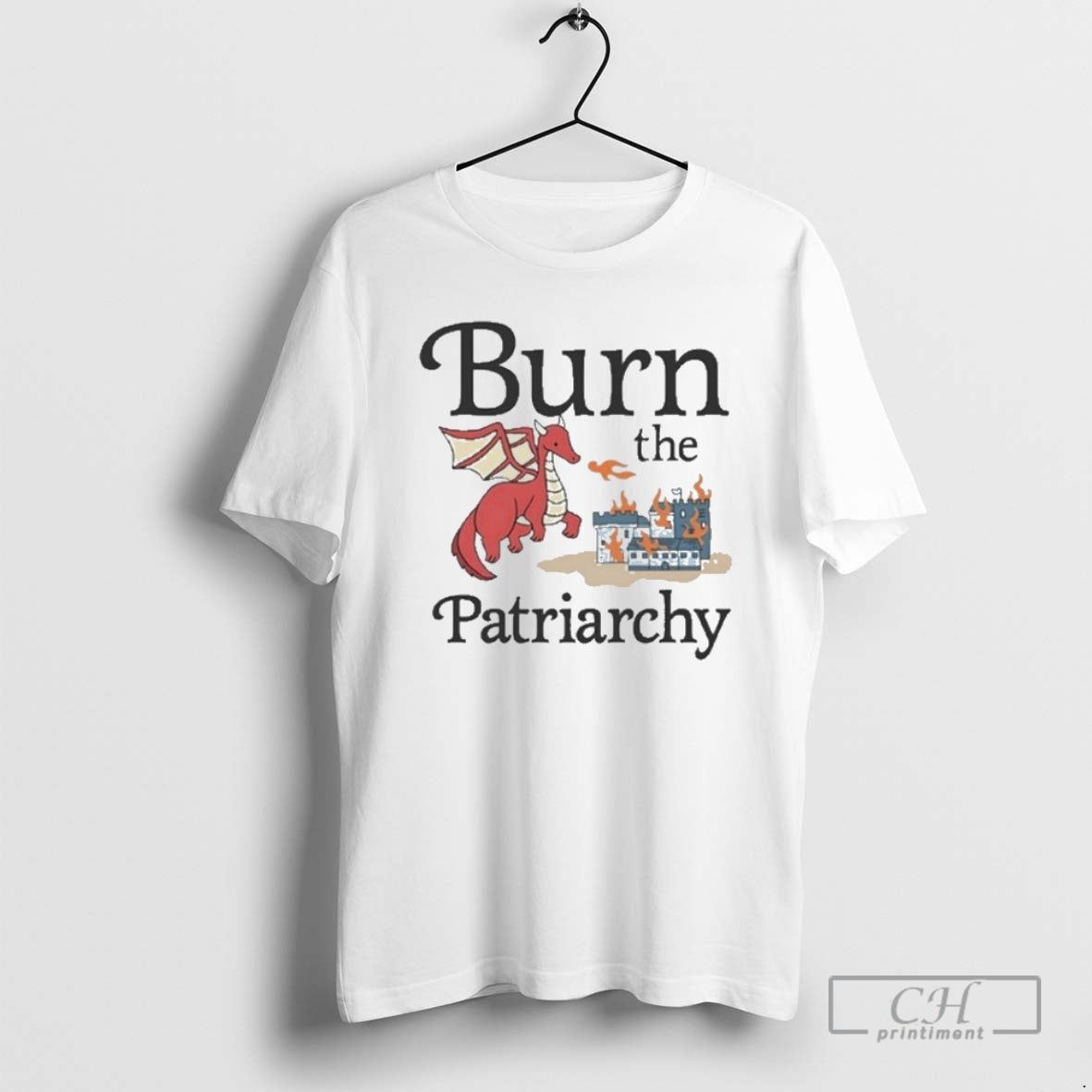 Burn Patriarchy Dragon - Adult & Kids T-Shirts, Sweatshirts & Hoodies apparel design preview 1