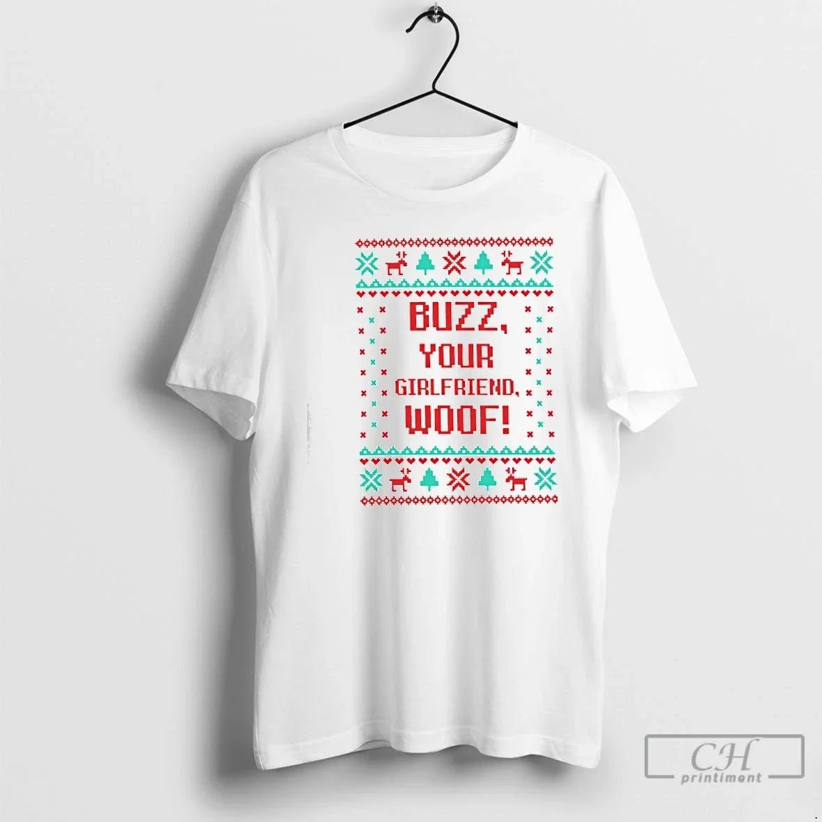 Buzz Your Girlfriend Woof - Adult & Kids T-Shirts, Sweatshirts & Hoodies apparel design preview 1