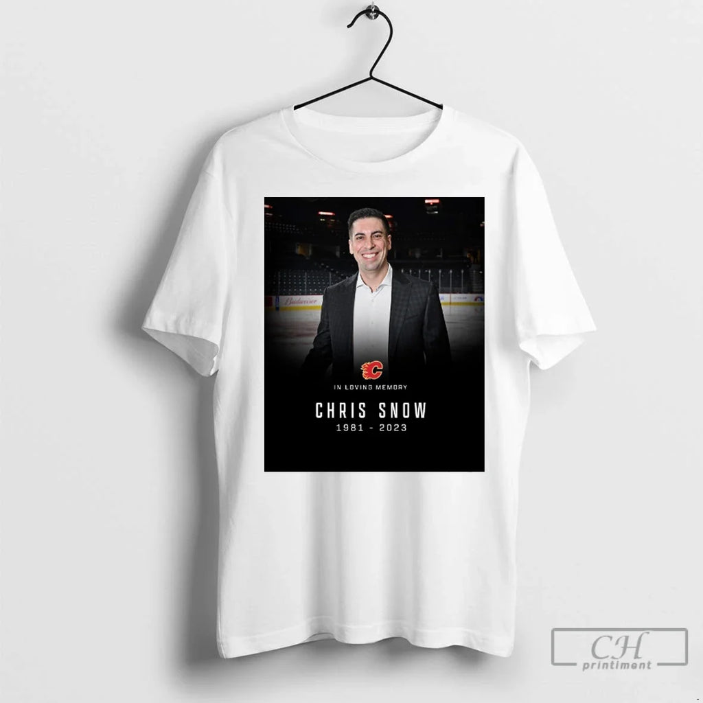 Premium Calgary Flames In Loving Memory Chris Snow - Adult & Kids T-Shirts, Sweatshirts & Hoodies apparel design preview 1