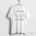 Canada Land Giants Dont Worry Theyre Friendly - Adult & Kids T-Shirts, Sweatshirts & Hoodies apparel design preview 1