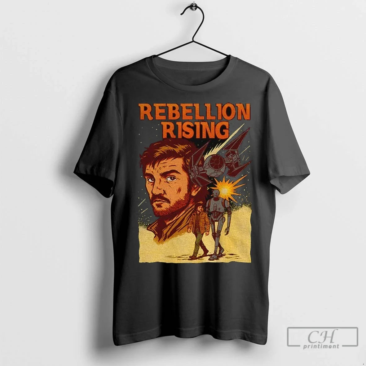 Premium Cassian Andor And K 2so Rebellion Rising - Adult & Kids T-Shirts, Sweatshirts & Hoodies apparel design preview 1