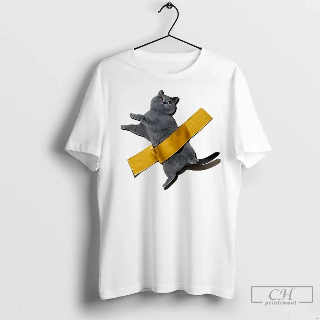 Premium Cat Tape Funny - Adult & Kids T-Shirts, Sweatshirts & Hoodies apparel design preview 1