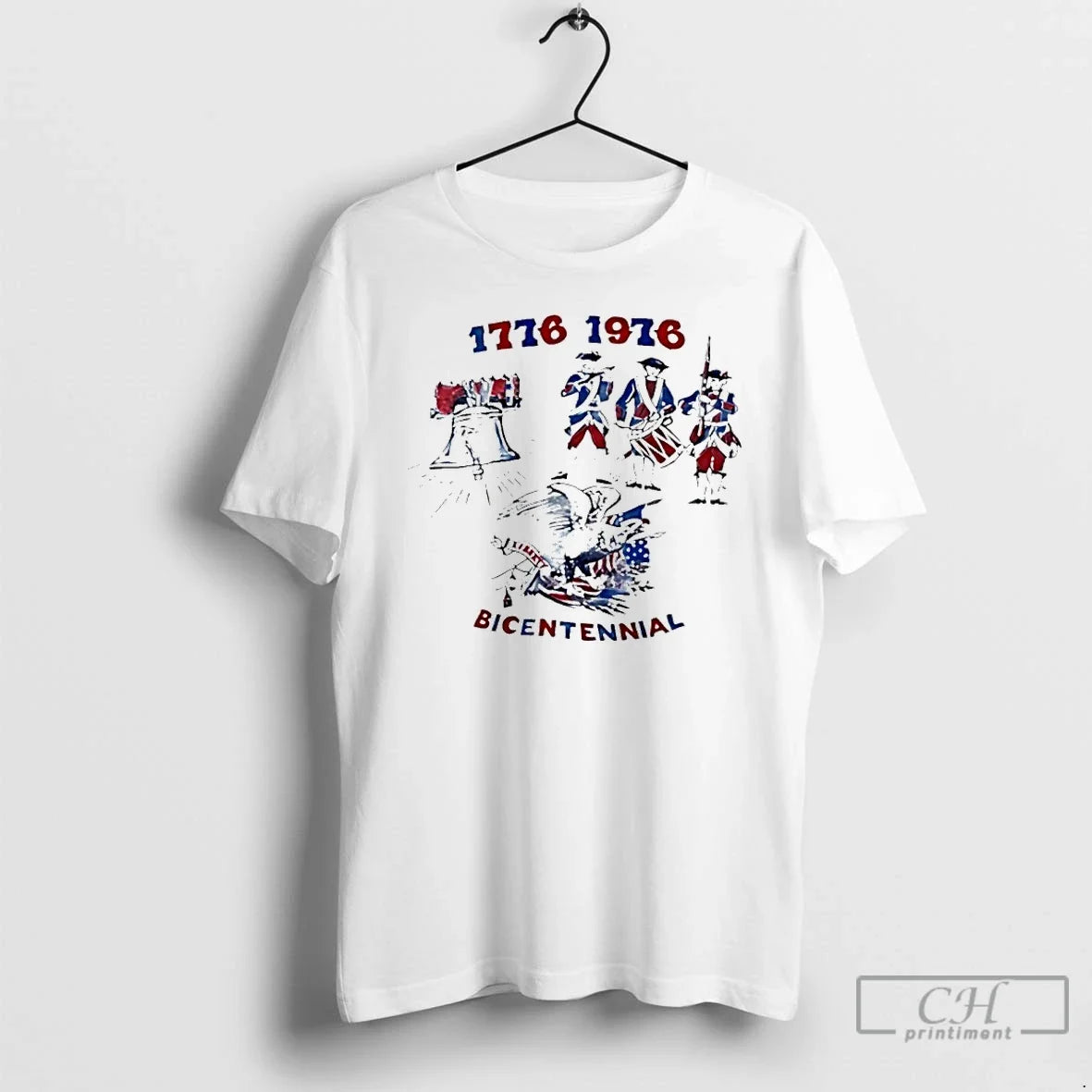 Celebrating 1976 Us Bicentennial - Adult & Kids T-Shirts, Sweatshirts & Hoodies apparel design preview 1