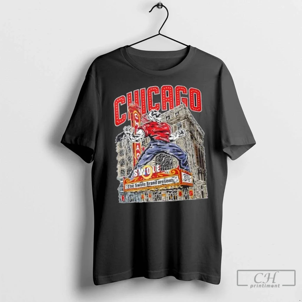 Premium Chicago Theatre Monster For Swolenation - Adult & Kids T-Shirts, Sweatshirts & Hoodies apparel design preview 1