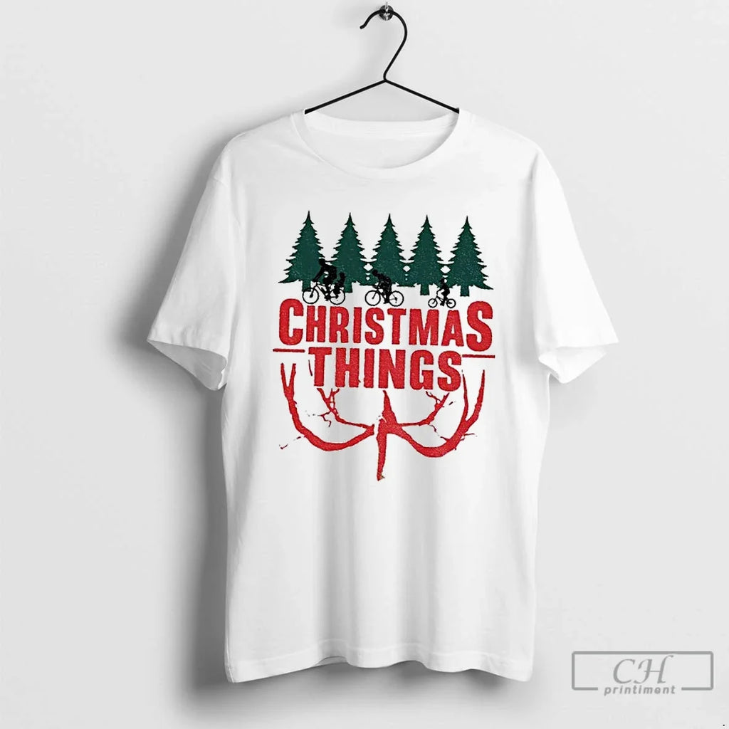 Things Merry Upside Down Xmas Funny - Adult & Kids T-Shirts, Sweatshirts & Hoodies apparel design preview 1