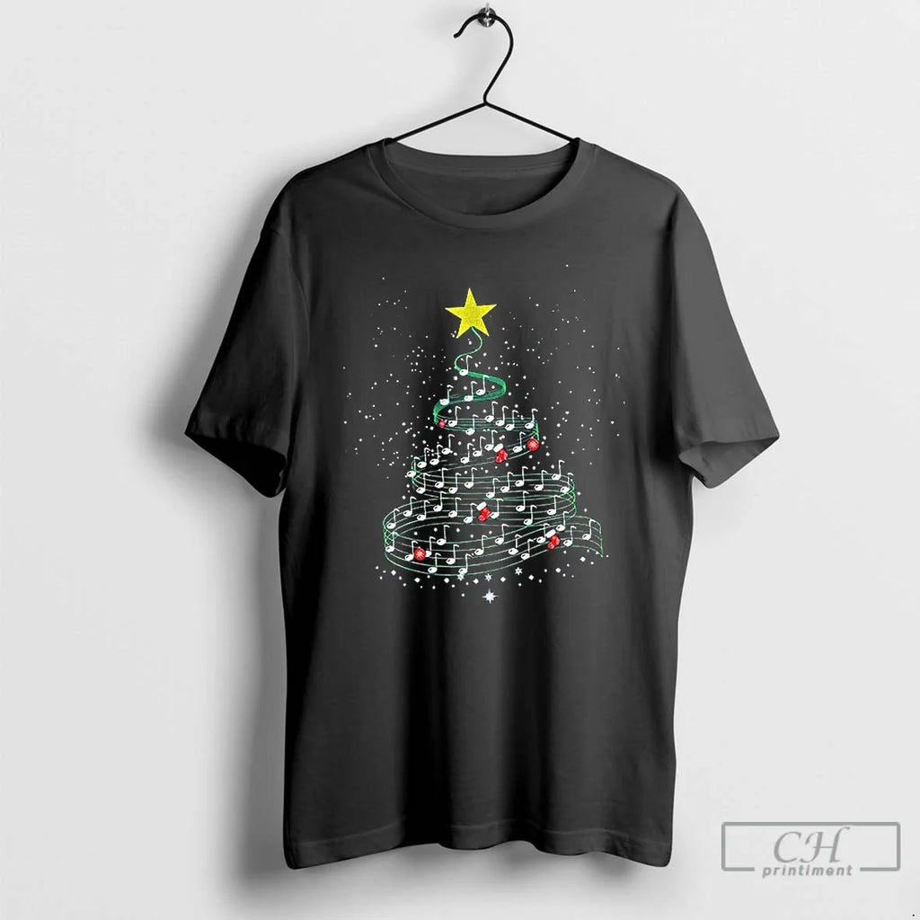 Tree Music Lover Merry Xmas 2025 - Adult & Kids T-Shirts, Sweatshirts & Hoodies apparel design preview 1