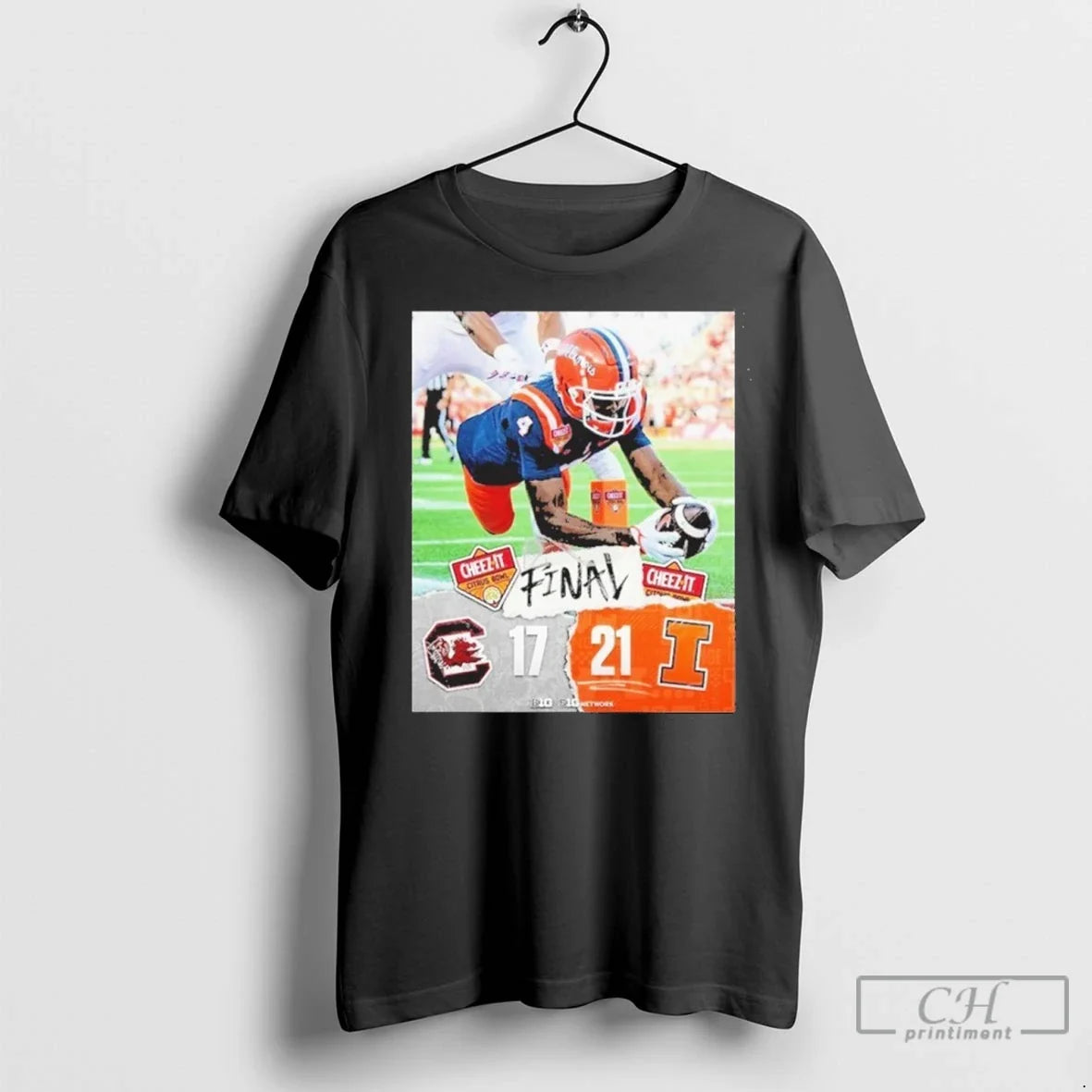 Premium Citrus Bowl Final Score 17 21 Illinois - Adult & Kids T-Shirts, Sweatshirts & Hoodies apparel design preview 1
