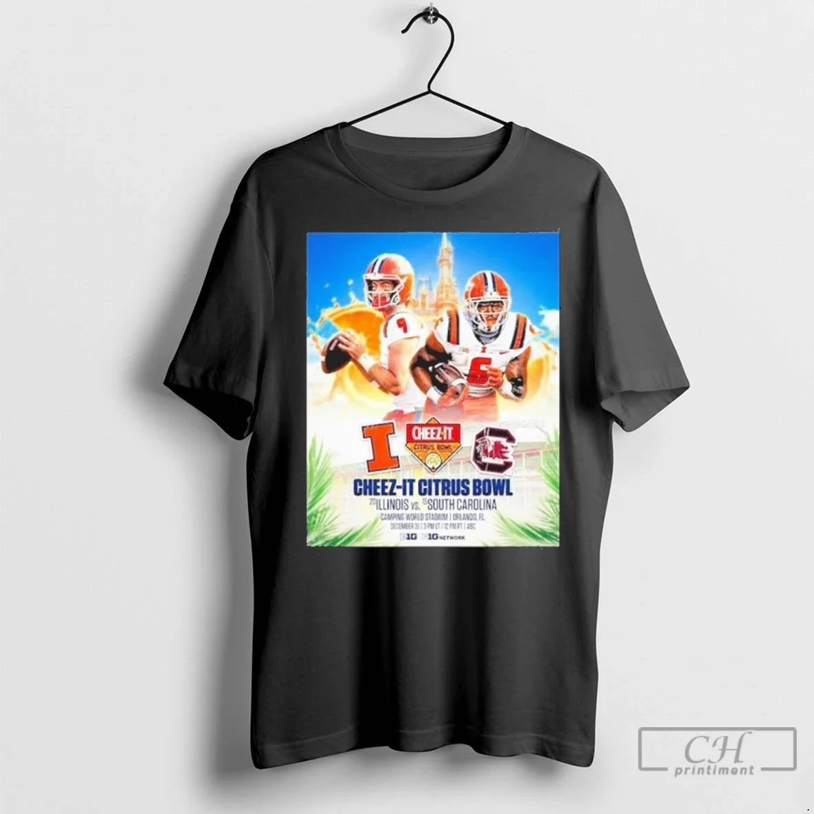 Premium Citrus Bowl Illinois Fighting Illini Vs South - Adult & Kids T-Shirts, Sweatshirts & Hoodies apparel design preview 1