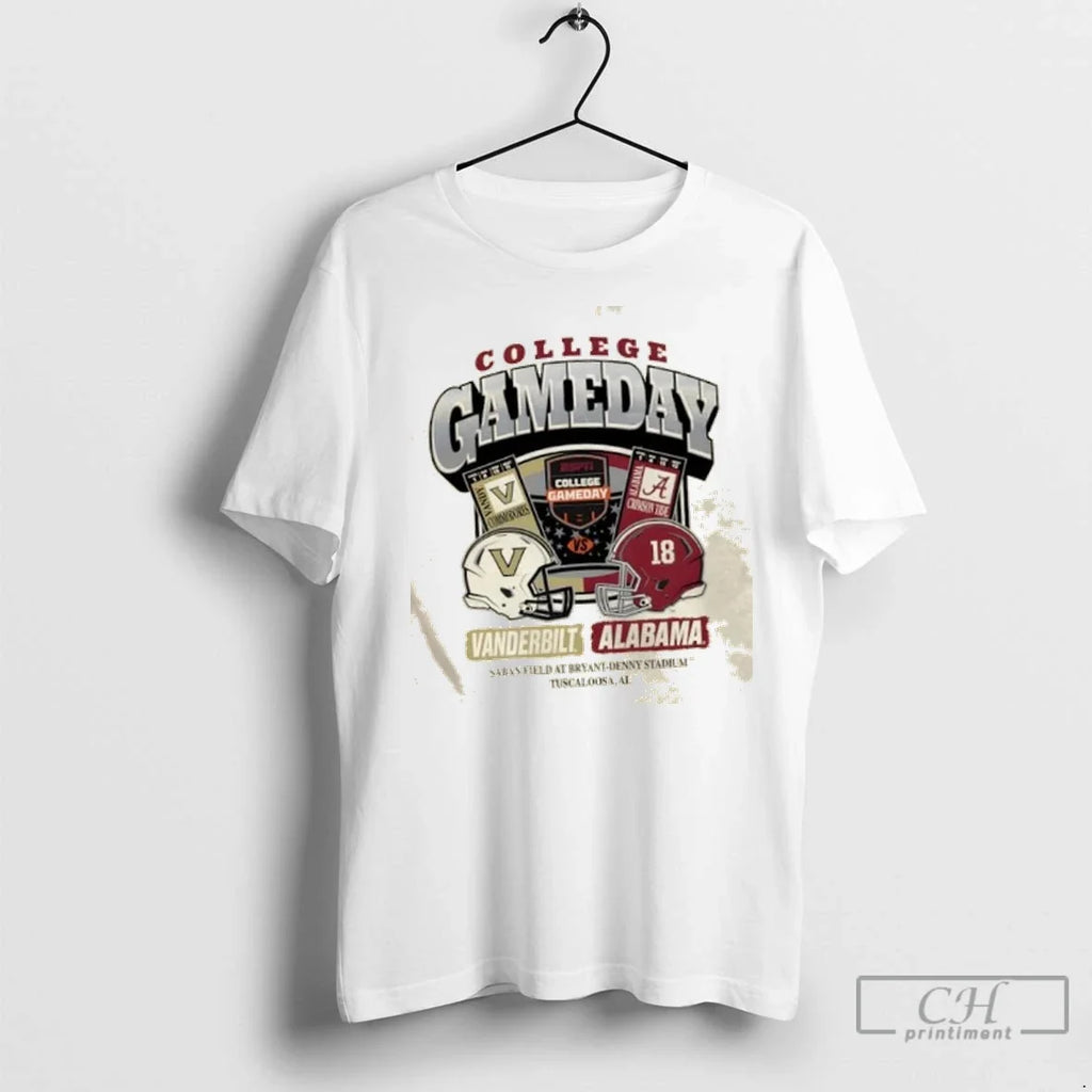 Premium College Gameday Vanderbilt Vs Alabama Saban - Adult & Kids T-Shirts, Sweatshirts & Hoodies apparel design preview 1