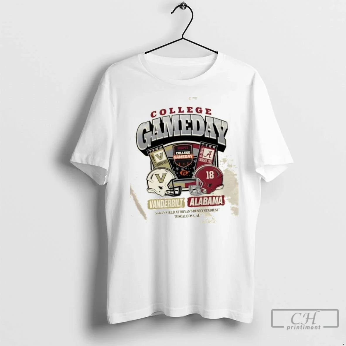 Premium College Gameday Vanderbilt Vs Alabama Saban - Adult & Kids T-Shirts, Sweatshirts & Hoodies apparel design preview 1