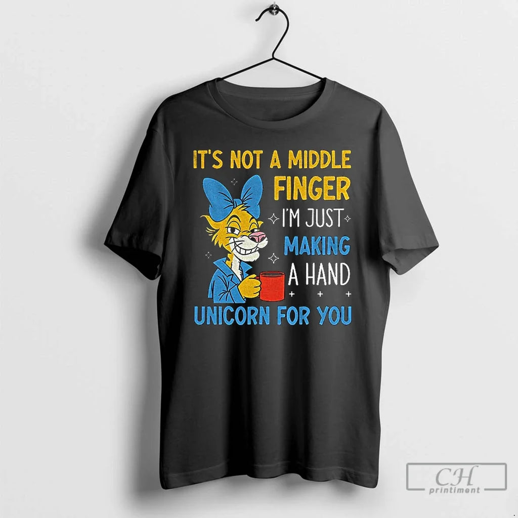 Cute Tiger Not Middle Finger Im Just Making Hand - Adult & Kids T-Shirts, Sweatshirts & Hoodies apparel design preview 1