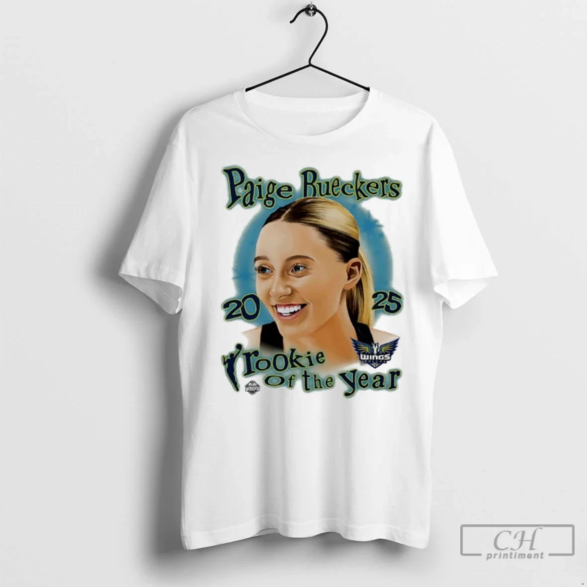 Premium Dallas Wings Paige Buekers 2025 Wnba Rookie - Adult & Kids T-Shirts, Sweatshirts & Hoodies apparel design preview 1