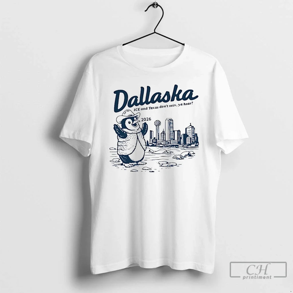 Dallaska Ice Texas Dont Mix Ya Hear - Adult & Kids T-Shirts, Sweatshirts & Hoodies apparel design preview 1
