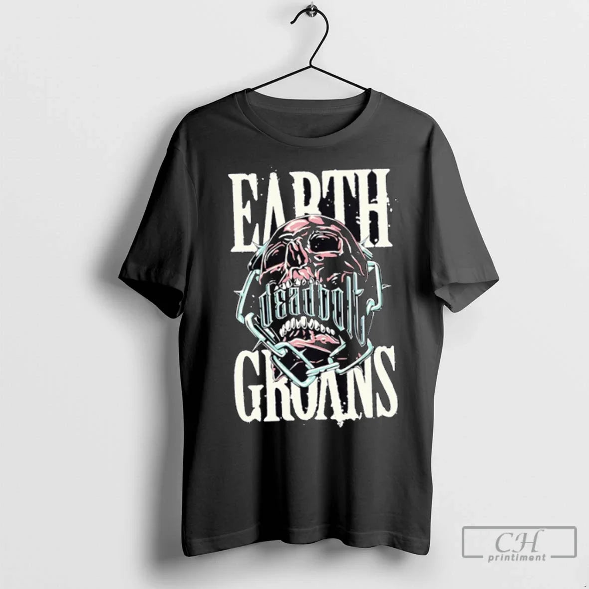 Premium Deadbolt Earth Groans Graphic - Adult & Kids T-Shirts, Sweatshirts & Hoodies apparel design preview 1