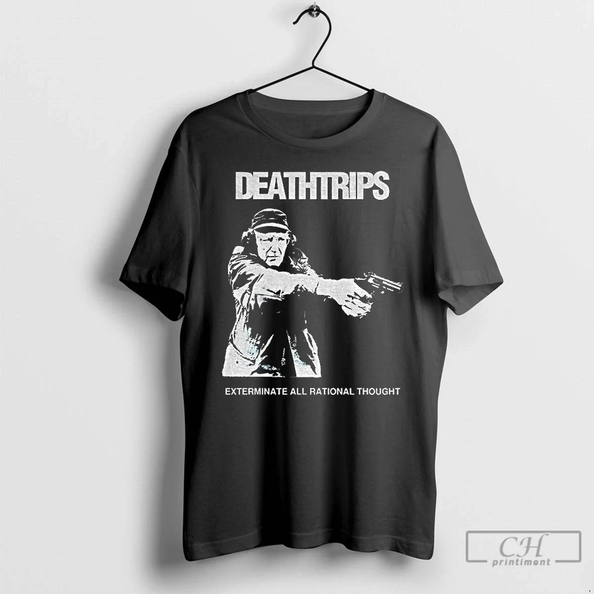Deathtrips Exterminate All Rational Thought - Adult & Kids T-Shirts, Sweatshirts & Hoodies apparel design preview 1
