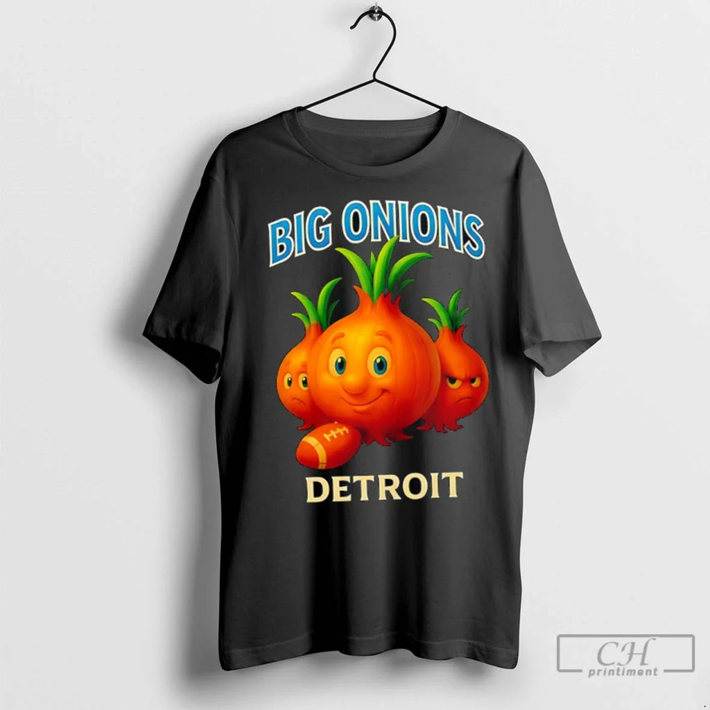 Premium Detroit Big Onions Funny Football - Adult & Kids T-Shirts, Sweatshirts & Hoodies apparel design preview 1
