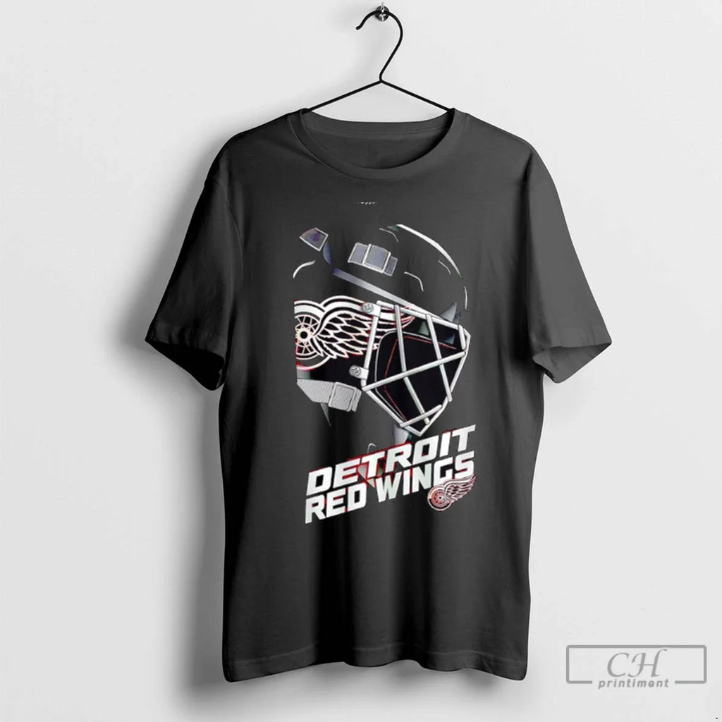 Premium Detroit Red Wings Defender Helmet - Adult & Kids T-Shirts, Sweatshirts & Hoodies apparel design preview 1