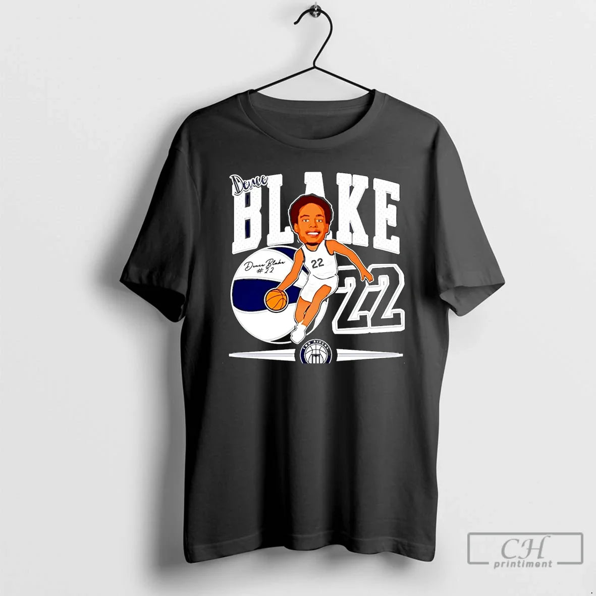 Deuce Blake Marietta Basketball Caricature 25 26 - Adult & Kids T-Shirts, Sweatshirts & Hoodies apparel design preview 1