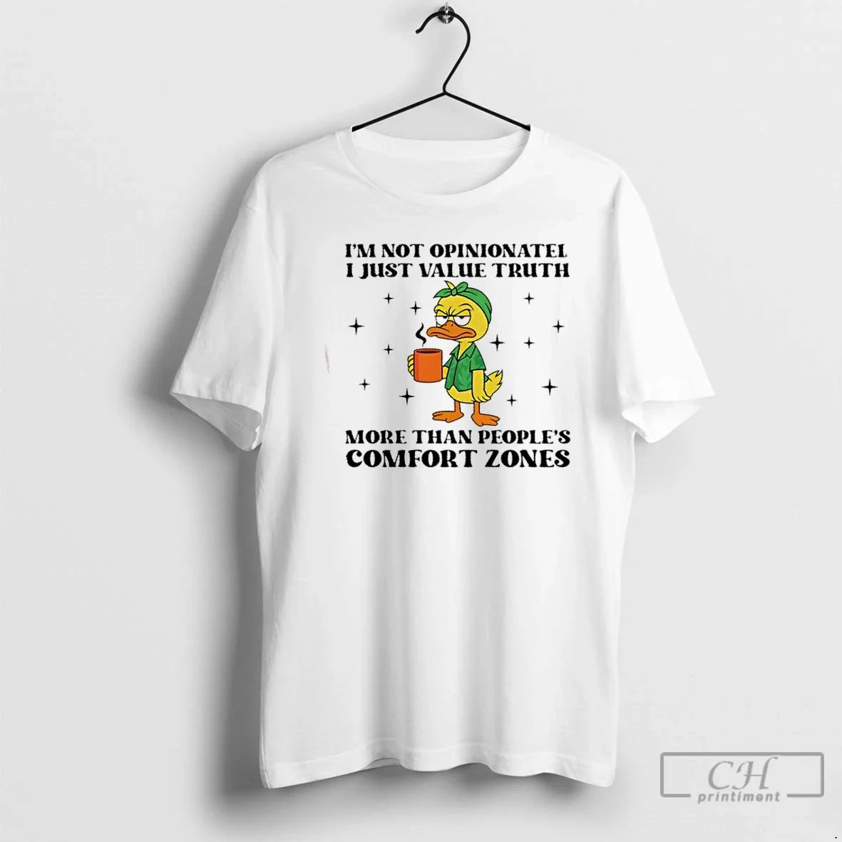 Duck Im Not Opinionated I Just Value Truth More Than - Adult & Kids T-Shirts, Sweatshirts & Hoodies apparel design preview 1