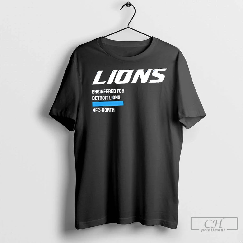 Premium Engineered For Detroit Lions Nfc North - Adult & Kids T-Shirts, Sweatshirts & Hoodies apparel design preview 1
