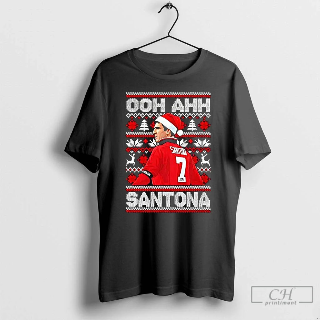 Eric Cantona Ooh Ahh Santona - Adult & Kids T-Shirts, Sweatshirts & Hoodies apparel design preview 1