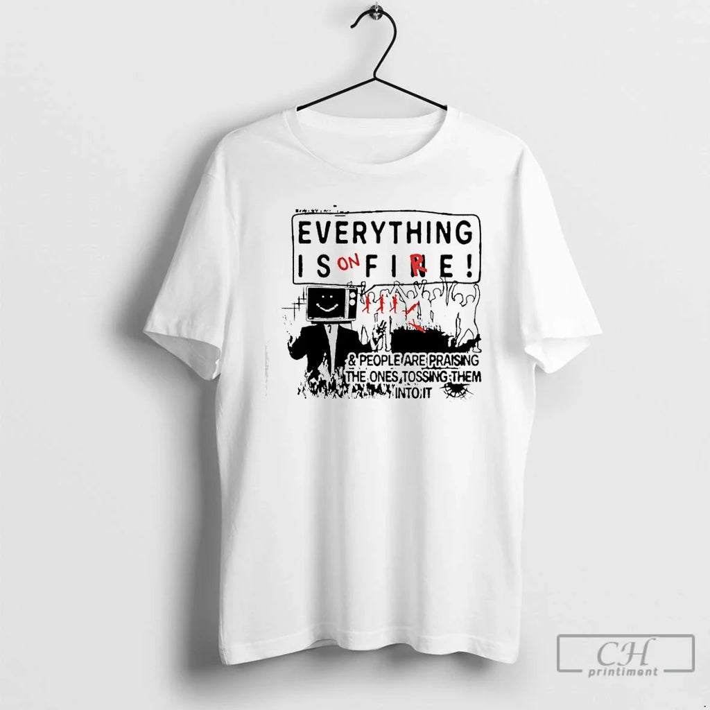 Everything Is Fire People Are Praising Ones Tossing - Adult & Kids T-Shirts, Sweatshirts & Hoodies apparel design preview 1