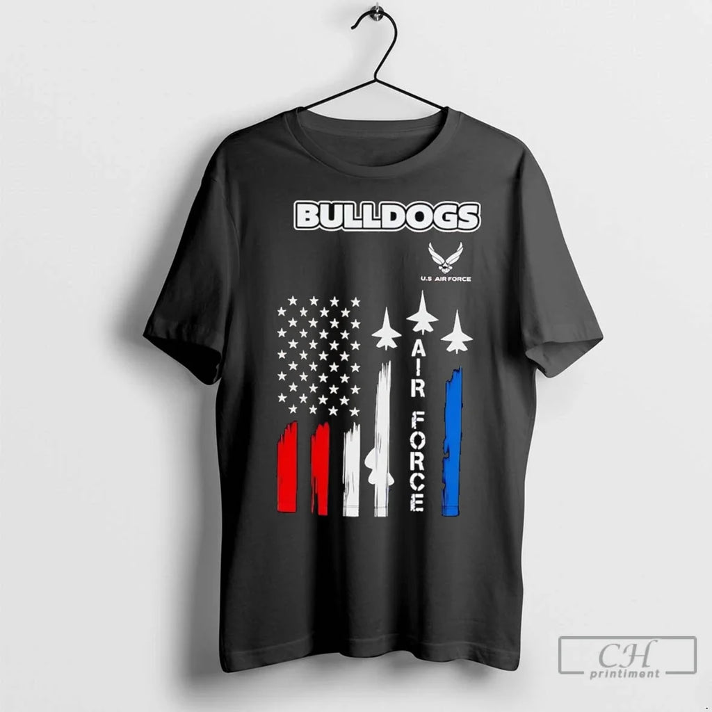 Premium Georgia Bulldogs Us Air Force Flag - Adult & Kids T-Shirts, Sweatshirts & Hoodies apparel design preview 1