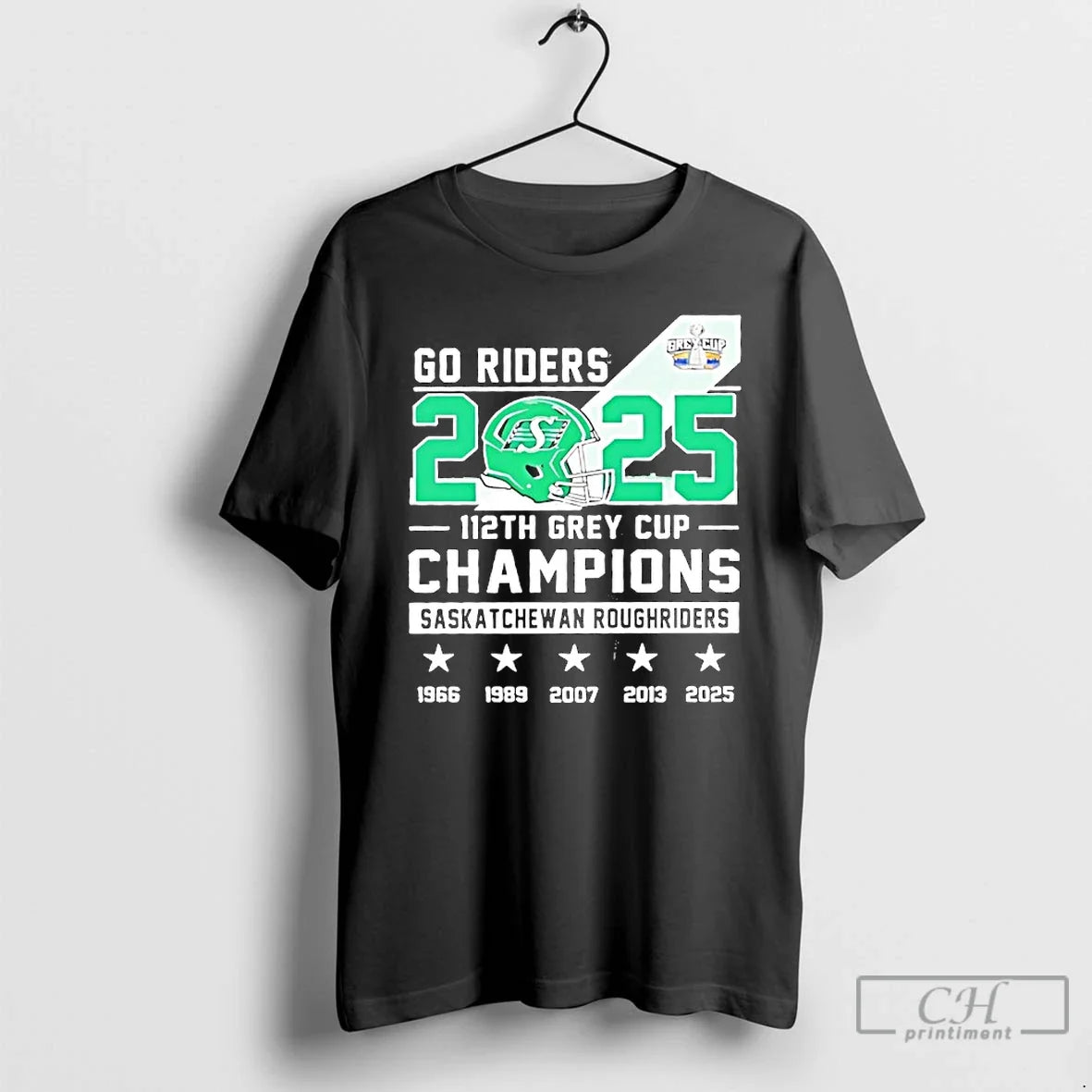 Go Riders 2025 112th Gray Cup Champions Saskatchewan - Adult & Kids T-Shirts, Sweatshirts & Hoodies apparel design preview 1