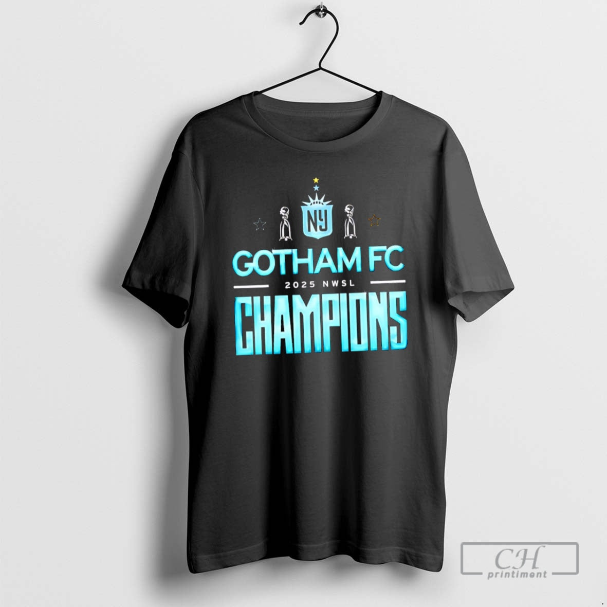 Gotham Fc 2025 Nwsl Champions - Adult & Kids T-Shirts, Sweatshirts & Hoodies apparel design preview 1