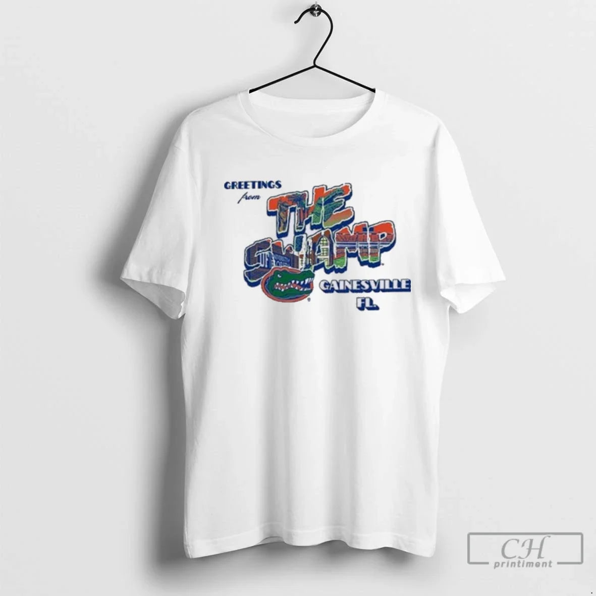 Premium Greeting From The Swamp Florida Gators - Adult & Kids T-Shirts, Sweatshirts & Hoodies apparel design preview 1